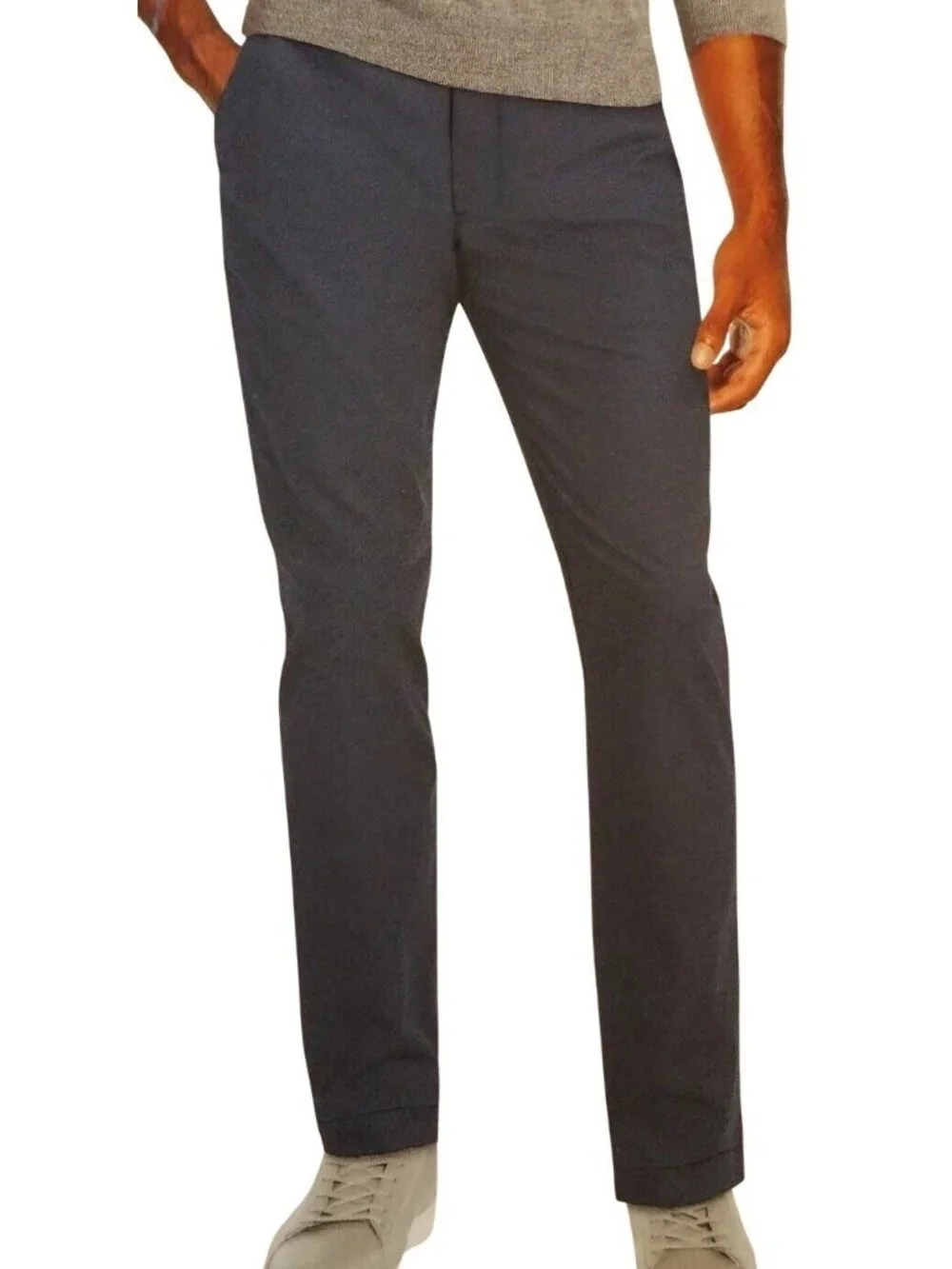 NWOT Banana Republic  Men's 34x34 Navy Blue Straight Chino Pants Cotton Blend